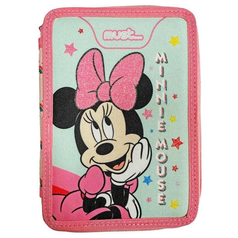 Disney Minnie Mouse Κασετίνα Διπλή Γεμάτη 22,5x11,5εκ Must (563590) - Fun Planet