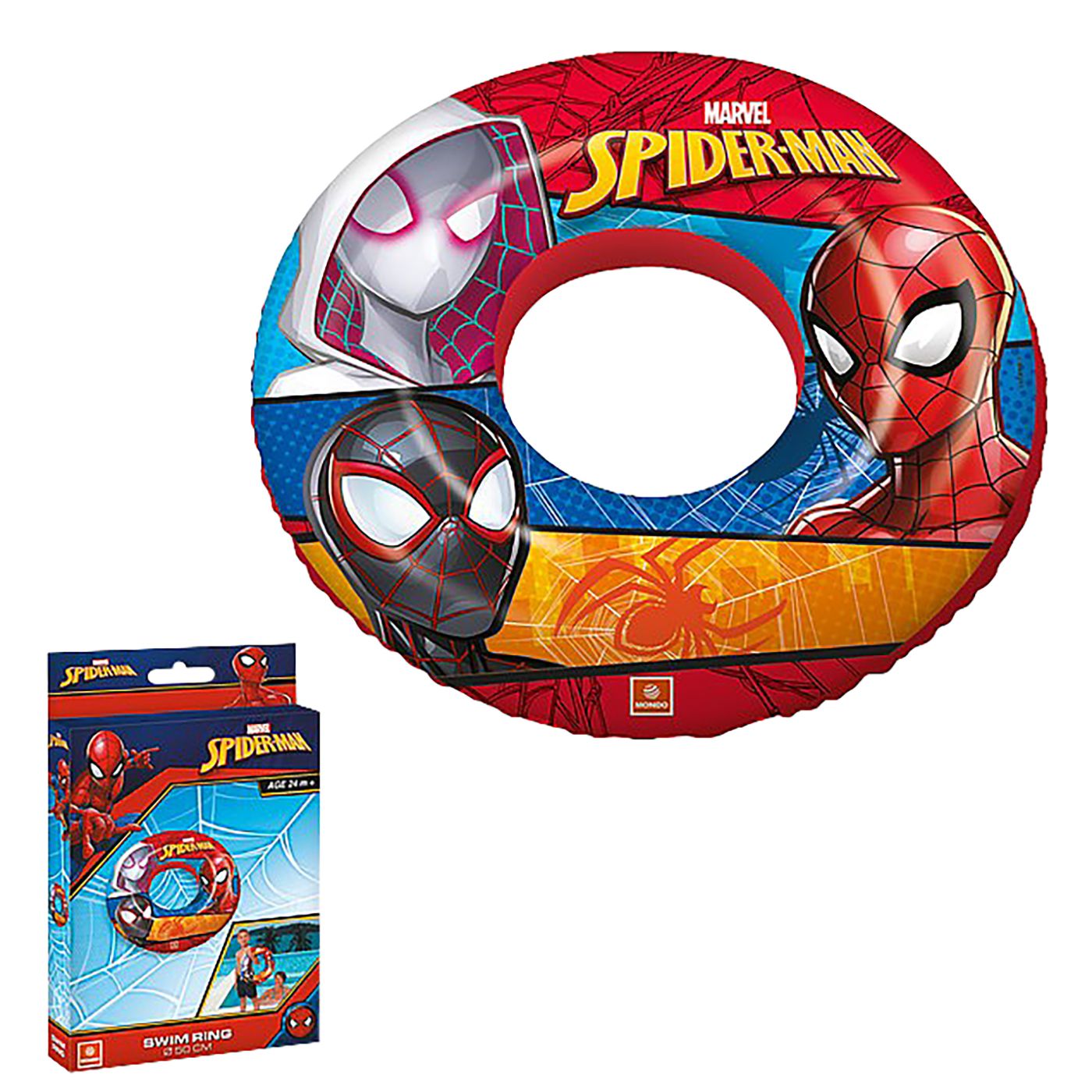 Mondo Φουσκωτό Σωσίβιο Κουλούρα Spider-Man 50εκ (16928) - Fun Planet