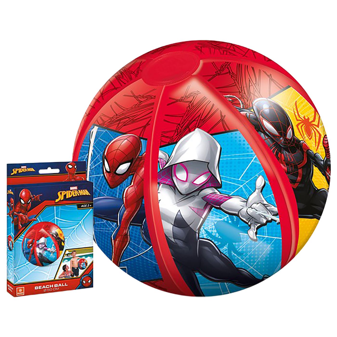 Mondo Marvel Spider-Man Μπάλα Φουσκωτή Θαλάσσης 50cm (16929)