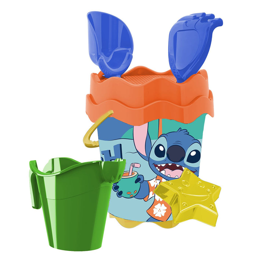 Κουβαδάκι Σετ Disney Stitch 17cm 6 τεμαχίων (LST1376)