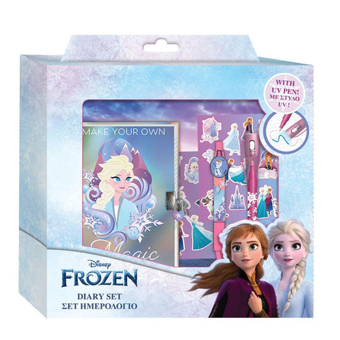 Disney Frozen Ημερολόφιο με Κλειδαριά Μαγικό Στυλό και Αυτοκόλλητα (563597) - Fun Planet