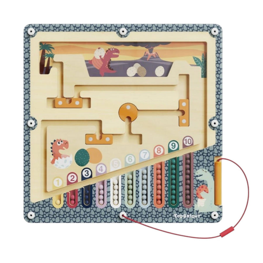Top Bright Ξύλινο Παιχνίδι Λαβύρινθος Magnetic Maze Dinosaur Eggs (121141) - Fun Planet