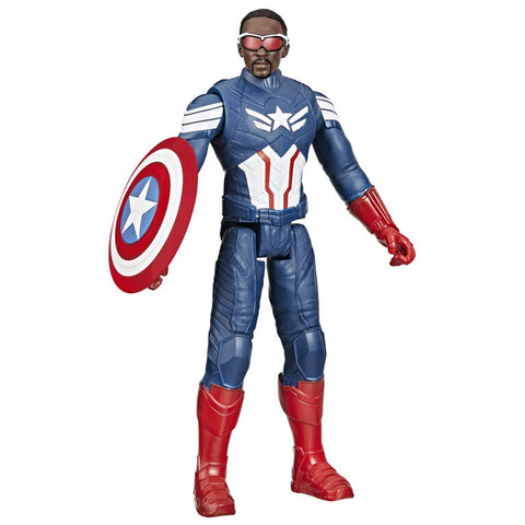 Marvel Captain America: Brave New World - Titan Heroes Sam Wilson Action Figure (F9276)