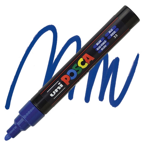 UNI Posca Μαρκαδόρος Medium Blue (PC-5M-33) - Fun Planet