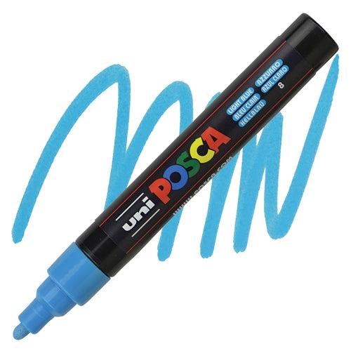 UNI Posca Μαρκαδόρος Medium Light Blue (PC-5M-8) - Fun Planet