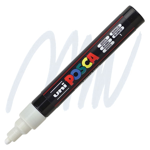 UNI Posca Μαρκαδόρος Medium White (PC-5M-1) - Fun Planet