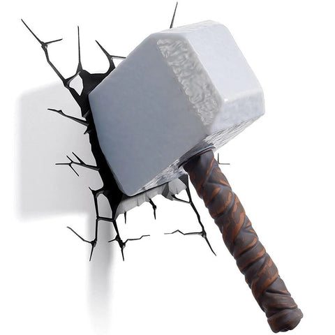 3D Light FX – 3DL Marvel Thor Hammer Deco Light (49464) - Fun Planet