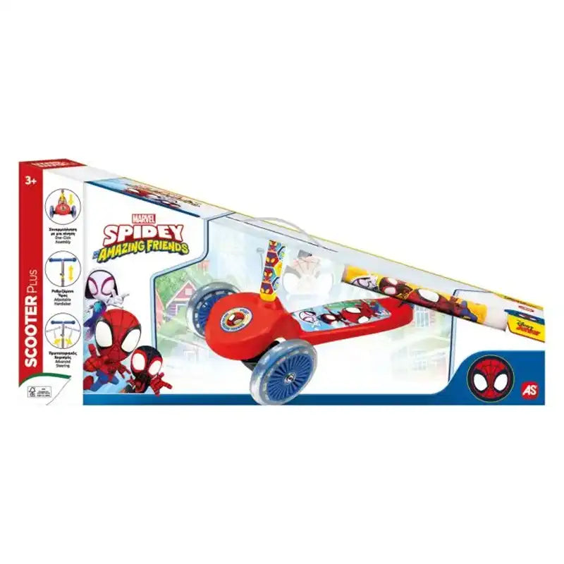 AS Company Scooter Plus Spidey And His Amazing Friends Με Λαμπάδα (5004-50264) - Fun Planet