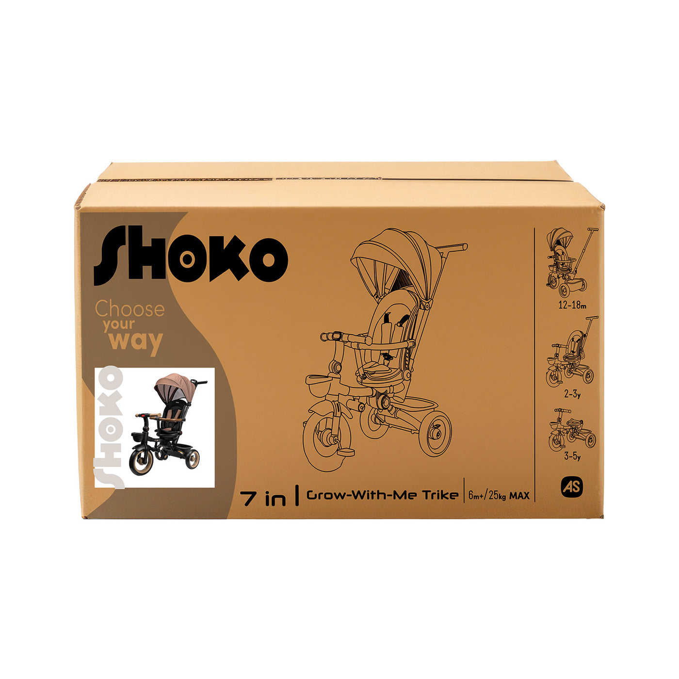 Shoko Children's Multiform 3 In 1 Skate In Pink (5004-50506)