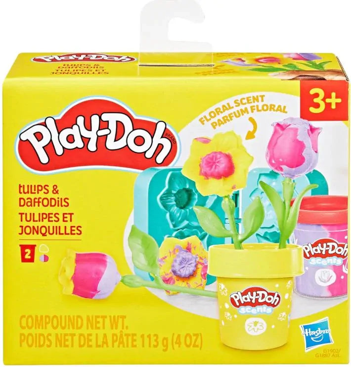 Play-Doh Lil Flowers Tulips & Daffodils (G2478) - Fun Planet