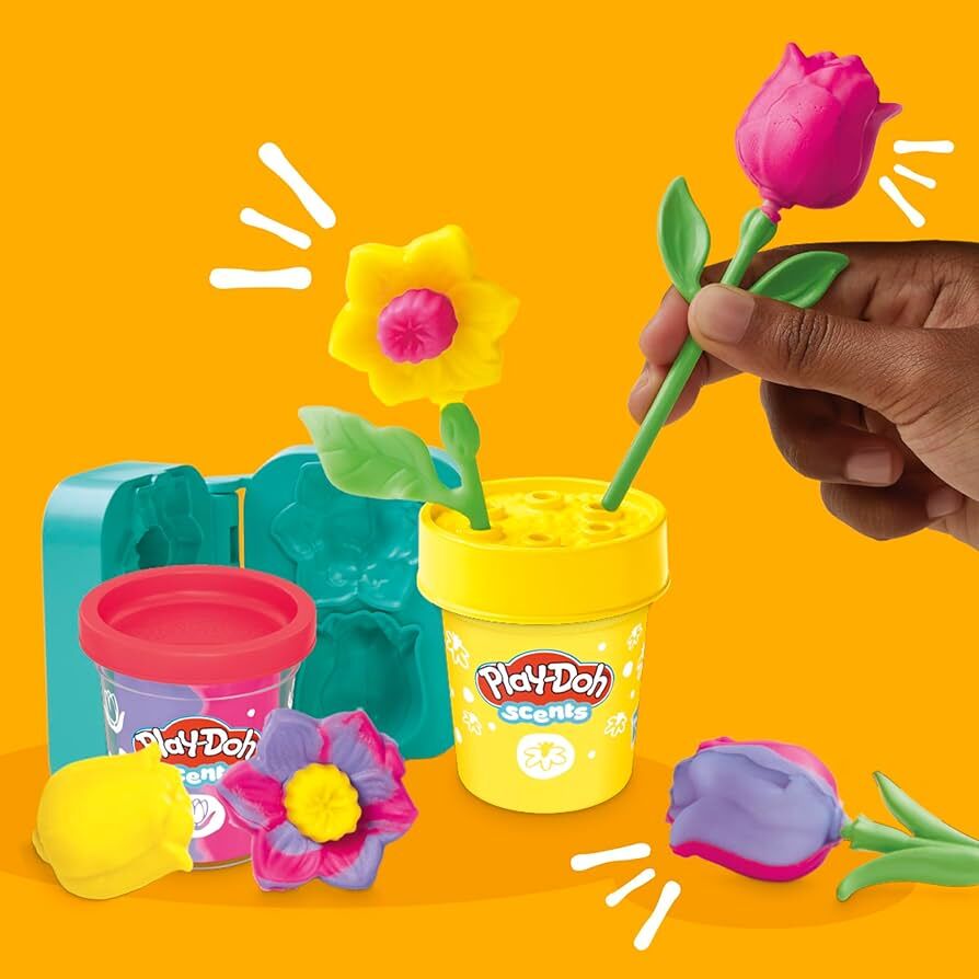 Play-Doh Lil Flowers Tulips & Daffodils (G2478) - Fun Planet