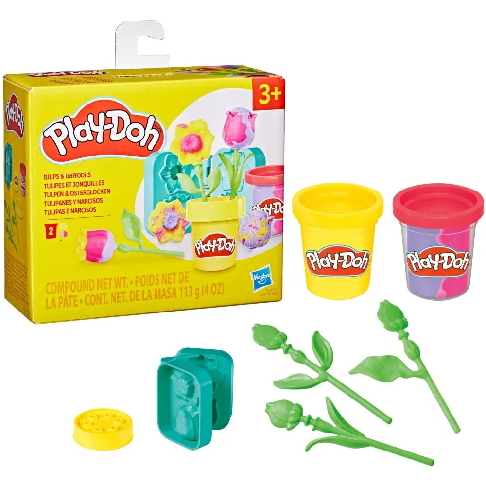 Play-Doh Lil Flowers Tulips & Daffodils (G2478) - Fun Planet