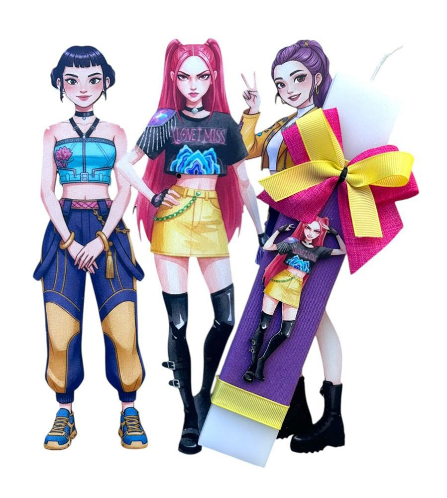 Λαμπάδα K-Pop Demon Hunters  Μίρα & Κουτί Δώρου (LT2026019)