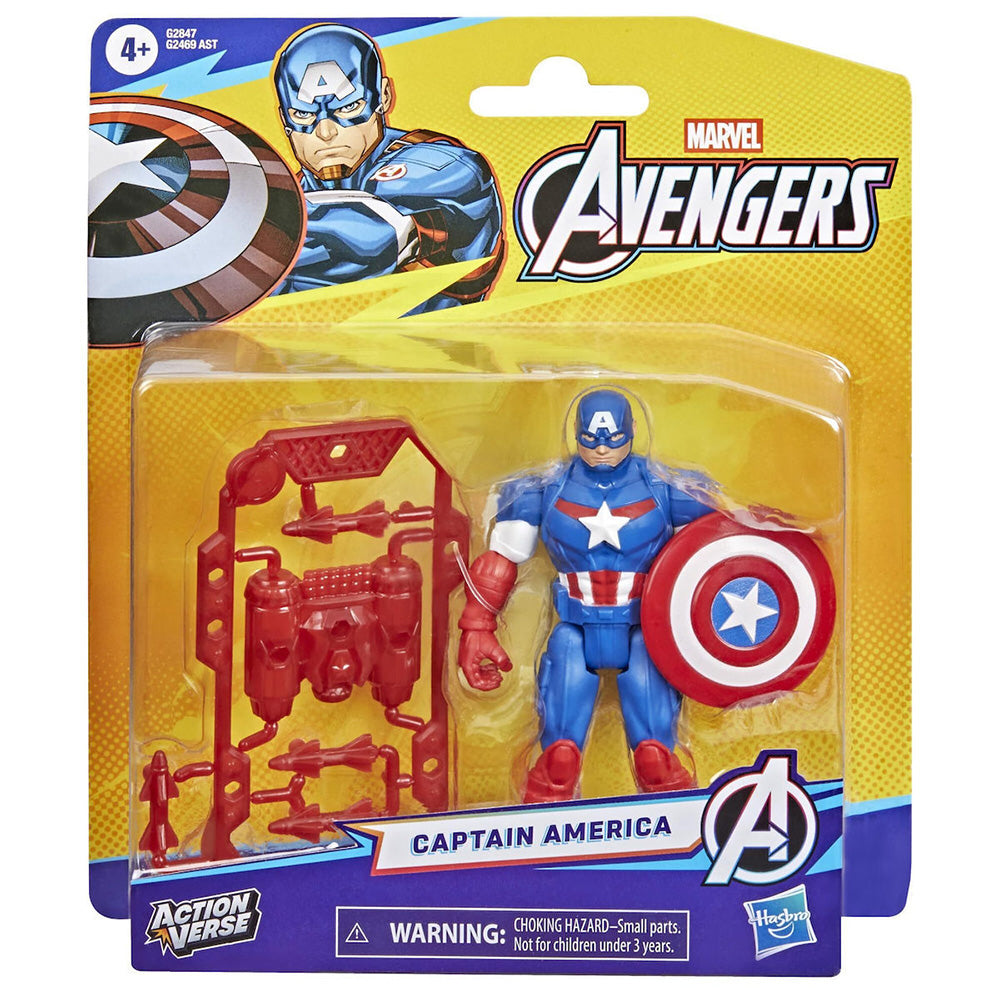 Marvel Action Verse: Avengers - Captain America Action Figure (G2847) - Fun Planet