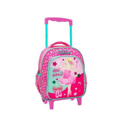 Σχολική Τσάντα Τρόλεϊ Νηπίου 27x10x31εκ 2 Θήκες Little Ballerina Must (585029) - Fun Planet