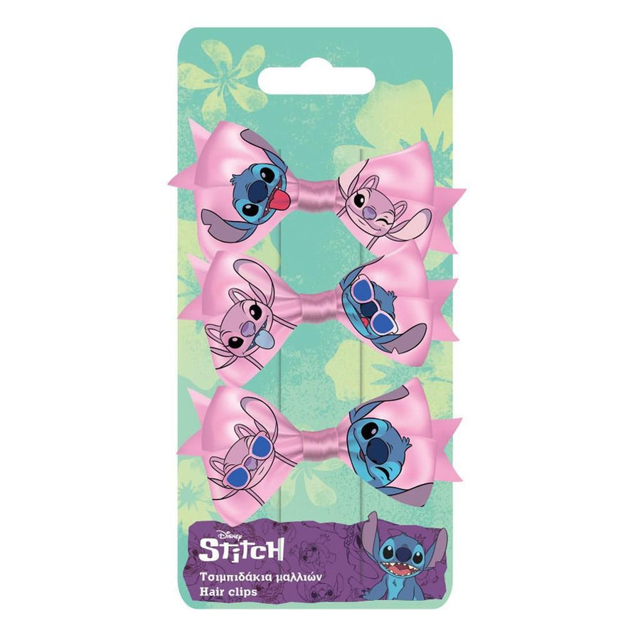 Τσιμπιδάκια Μαλλιών Σετ 3 τεμάχια Disney Lilo & Stitch (565070) - Fun Planet