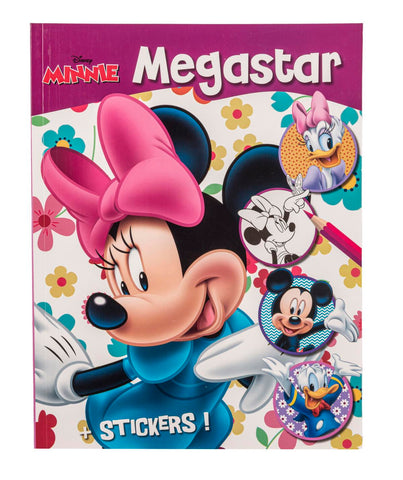 Disney Minnie Βιβλίο Ζωγραφικής Megastar Α4 με 128 Σελίδες Χρωματισμού-Αυτοκόλλητα (400085) - Fun Planet