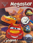 Disney Cars Βιβλίο Ζωγραφικής Megastar Α4 με 128 Σελίδες Χρωματισμού-Αυτοκόλλητα (400084) - Fun Planet