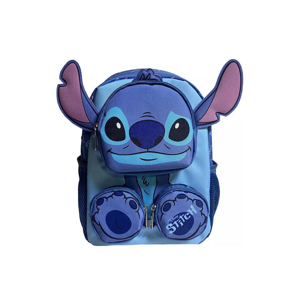 Σχολική Τσάντα Πλάτης Νηπίου 27x10x31εκ 2 Θήκες Disney Stitch Pocket Must (565813)