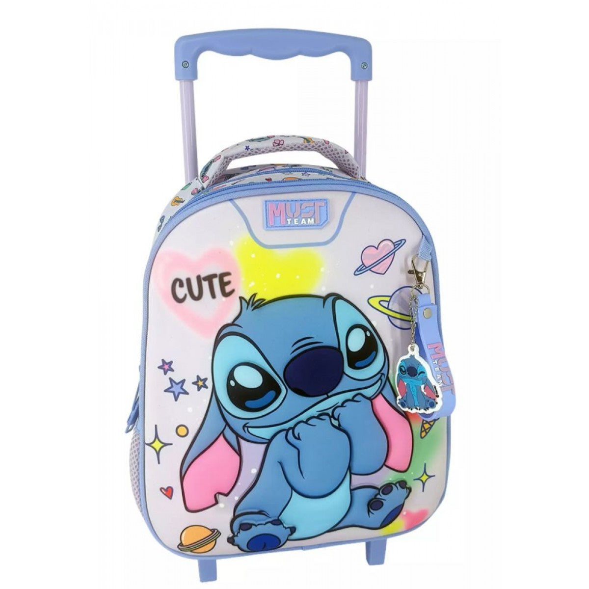Toddler Trolley School Bag 27x10x31cm 2 Compartments Lilo &amp; Stitch Must (564496) 
