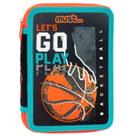 Κασετίνα Διπλή Γεμάτη 15x5x21εκ Let's Go Play Basketball Must (585069) - Fun Planet