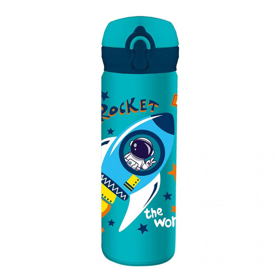 Παγούρι Ανοξείδωτο Must Team Θερμός με Καλαμάκι 500ml Rocket (587463)