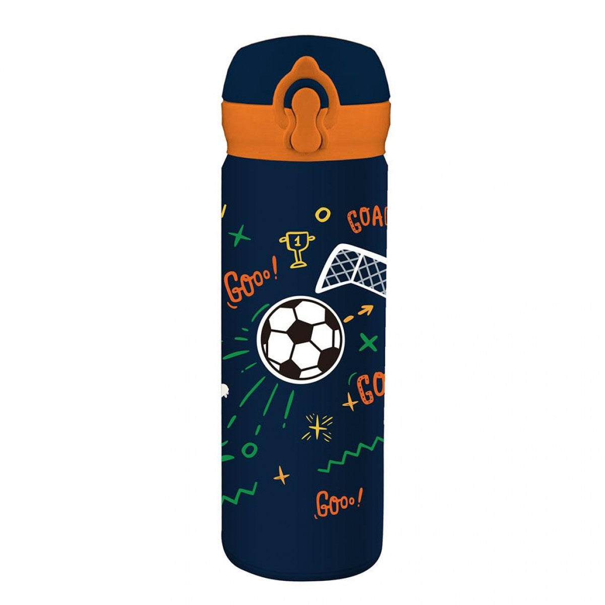 Παγούρι Ανοξείδωτο Must Team Θερμός με Καλαμάκι 500ml Goal Go (587463)