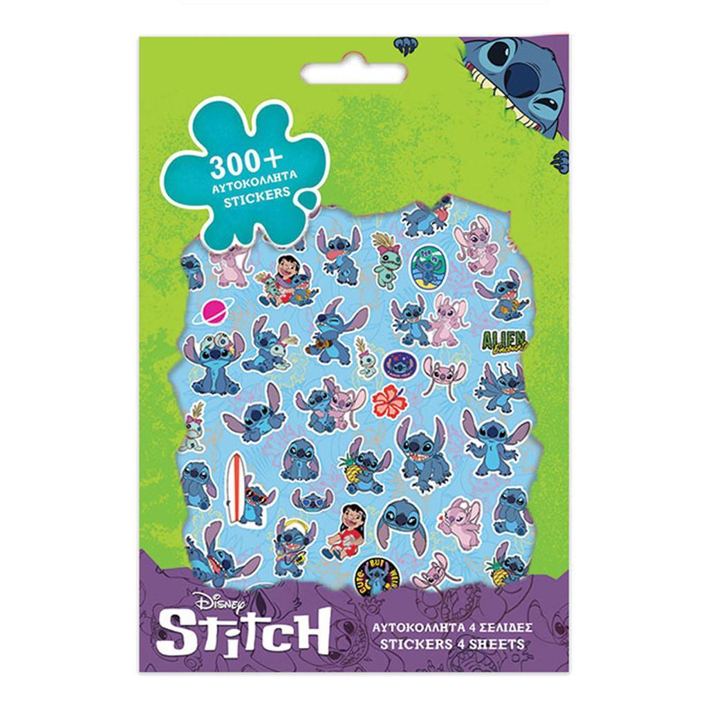 Αυτοκόλλητα Disney Lilo & Stitch Μπλοκ 300 τεμάχια 14,5x21,5εκ (564546) - Fun Planet