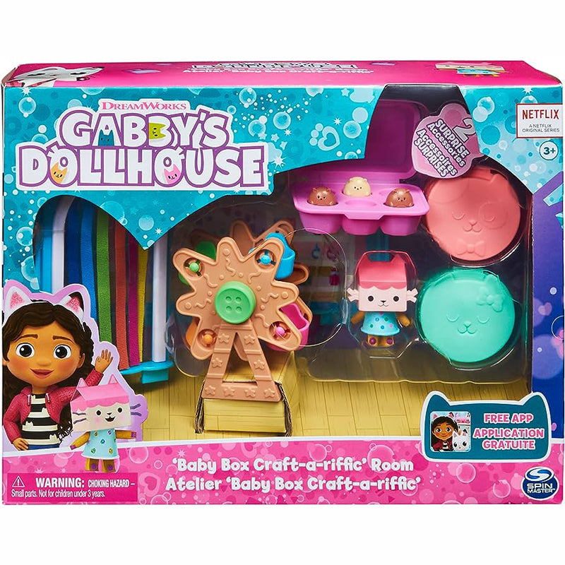 Gabby's Dollhouse 'Baby Box Craft-a-riffic' Room - Art Study Deluxe Room Set (6064151) - Fun Planet