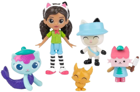Gabby's Dollhouse: Cat Adventures - Gabby & Friends Camping Figure Set (6067225)