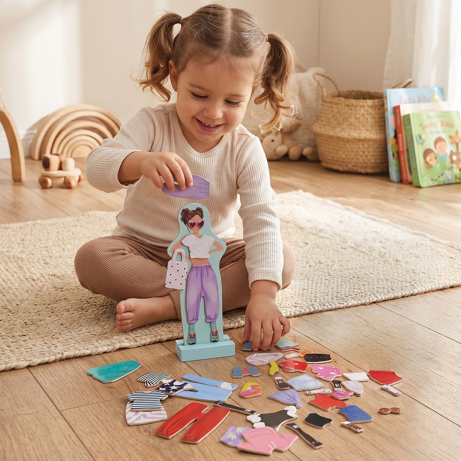 AS Magnet Box Fantasy Dreams Dress-Up 46 Educational Wooden Magnets (1029-64059)