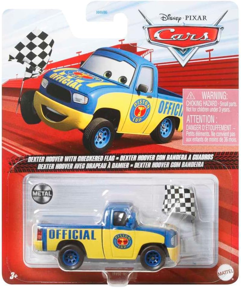 Disney Pixar Cars Αυτοκινητάκια Dexter Hoover With Checkered Flag (HFB60) - Fun Planet