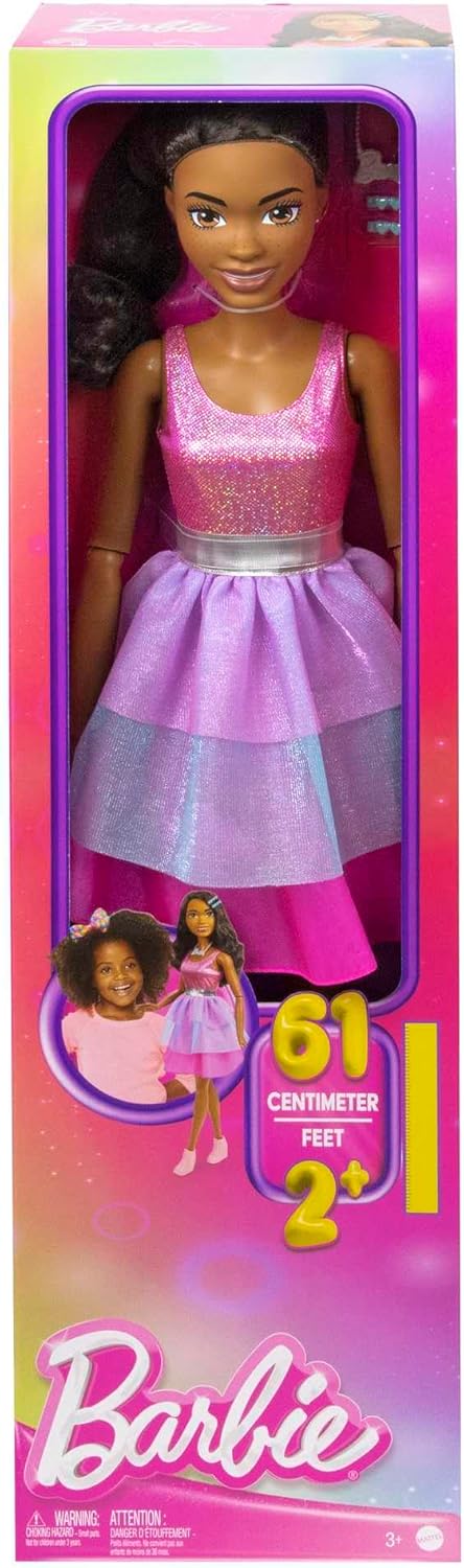Barbie Μεγάλη Κούκλα 71cm Μελαχρινά Μαλλιά (HJY03) - Fun Planet