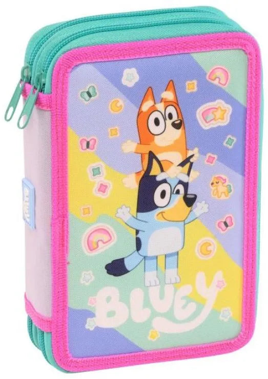 Κασετίνα Γεμάτη Stickers Rain Bluey (250331)