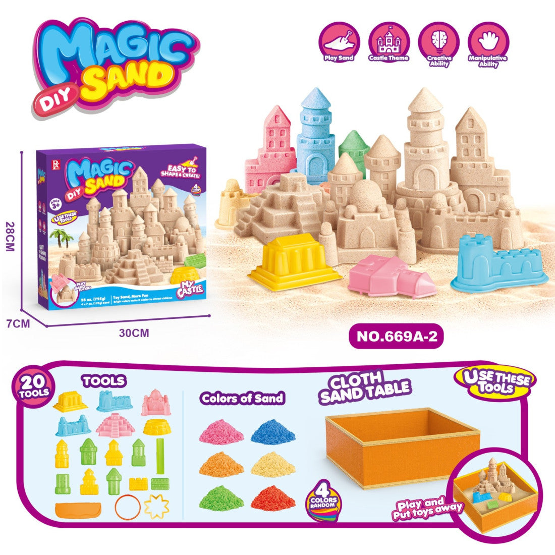 Μαγική Άμμος DIY Κάστρο 795gr (669A-2) - Fun Planet