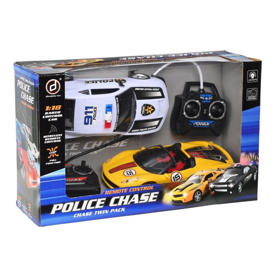 Τηλεκατευθυνόμενα Αυτοκίνητα Σετ 2 με Φώτα Επαναφορτιζόμενα με usb (DH-8088-3) - Fun Planet