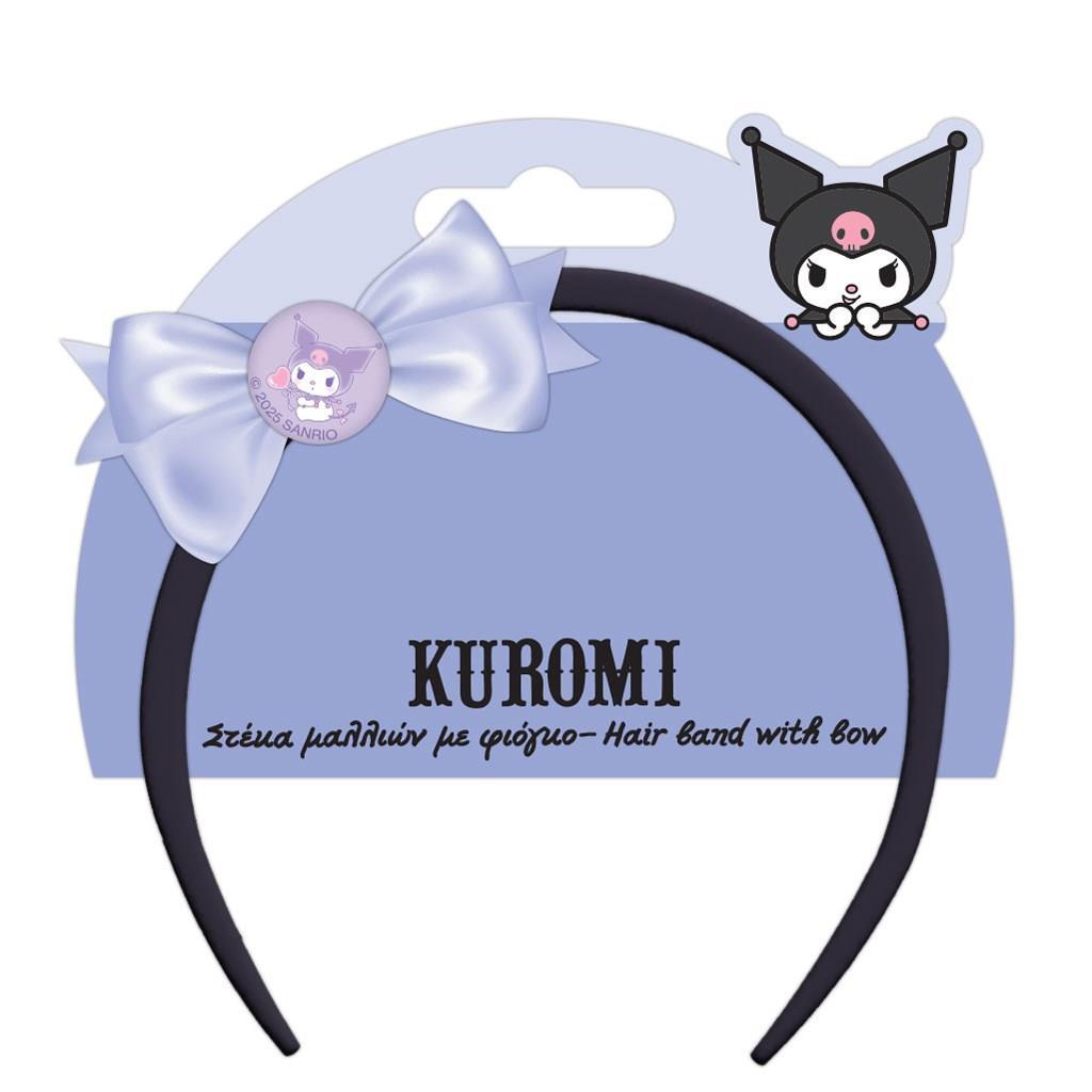 Στέκα Μαλλιών με Φιόγκο Kuromi (490158) - Fun Planet