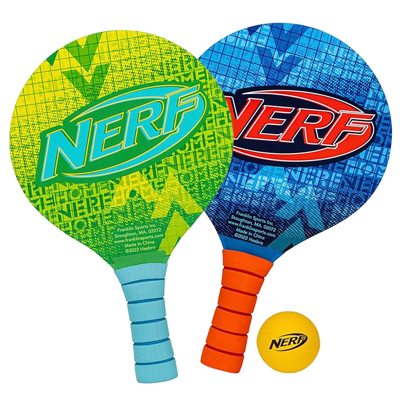 Set of 2 Wooden Beach Rackets with Handle (42-454)