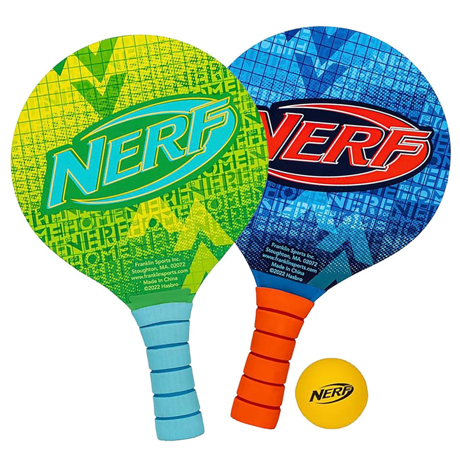 Set of 2 Wooden Beach Rackets with Handle (42-454)
