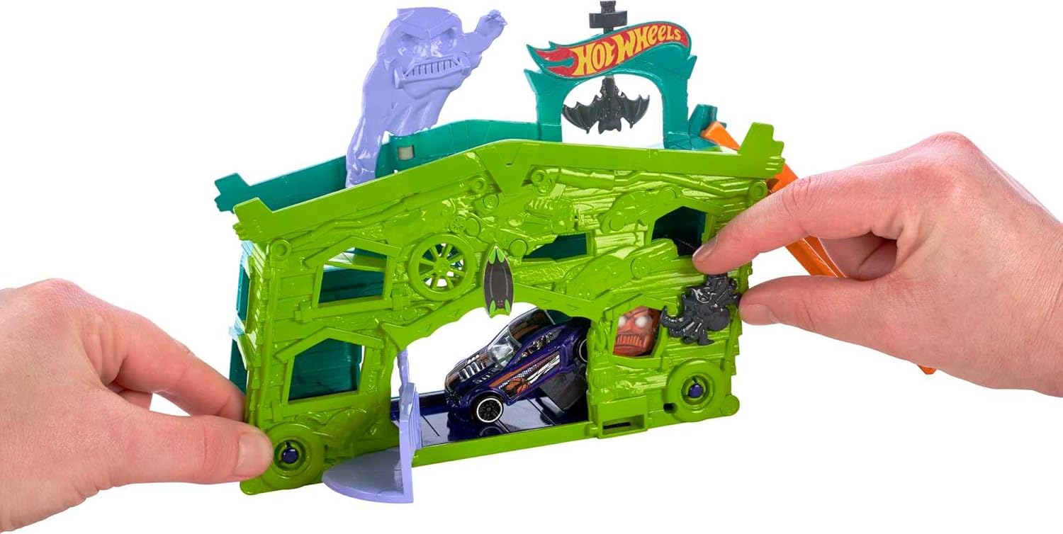 Hot Wheels City Αναδιπλούμενες Πίστες Ghost Garage (FJN38) - Fun Planet