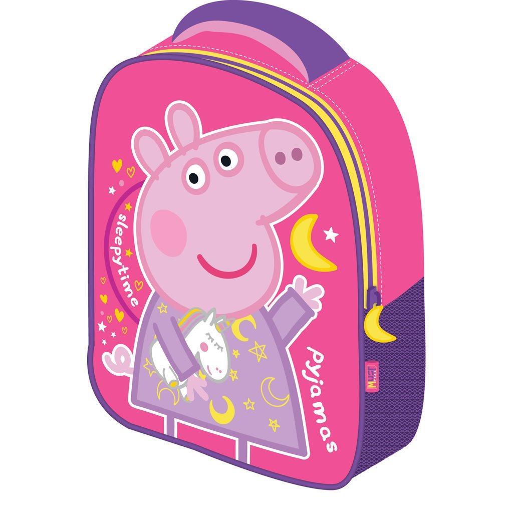 Τσάντα Πλάτης Νηπίου EVA 26x10x32εκ 1 Θήκη 3D Peppa Pig Must Team (482842) - Fun Planet