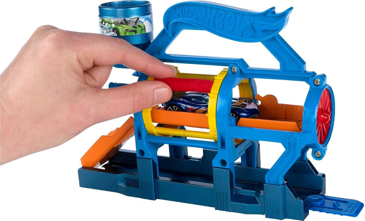 Hot Wheels City Αναδιπλούμενες Πίστες Turbo Jet Car Wash (FJN35) - Fun Planet