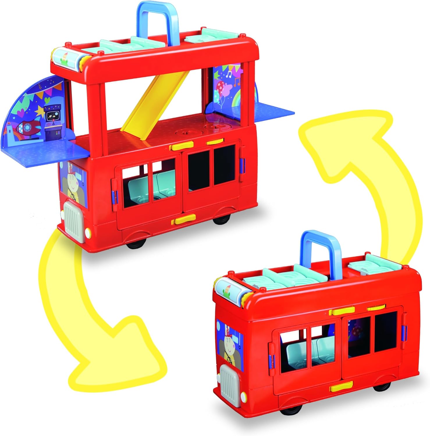 Peppa Pig Peppas 2 in 1 Party Bus (F8881) - Fun Planet