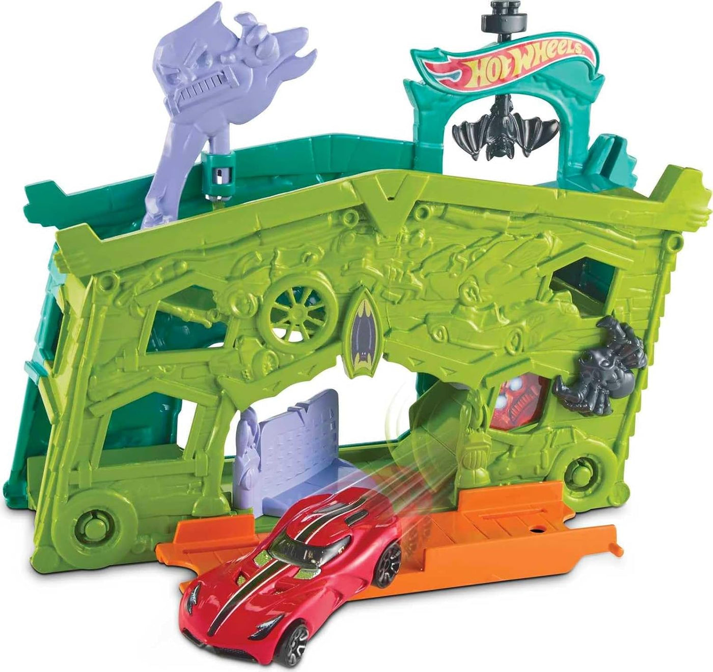 Hot Wheels City Αναδιπλούμενες Πίστες Ghost Garage (FJN38) - Fun Planet