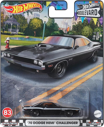 Hot Wheels Premium Boulevard Αυτοκινητάκια Συλλεκτικά '70 Dodge Hemi Challenger (HKF25) - Fun Planet