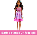 Barbie Μεγάλη Κούκλα 71cm Μελαχρινά Μαλλιά (HJY03)