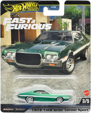 Hot Wheels Premium Αυτοκινητάκια Fast & Furious 1972 Ford Gran Torino Sport (HYP72) - Fun Planet