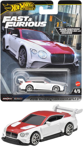 Hot Wheels Premium Αυτοκινητάκια Fast & Furious 2018 Bentley Continental GT3 (HVR63) - Fun Planet