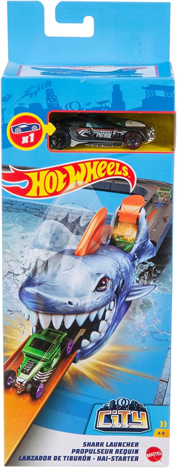 Hot Wheels City Θηρία Εκτοξευτές Shark Launcher (GVF43) - Fun Planet