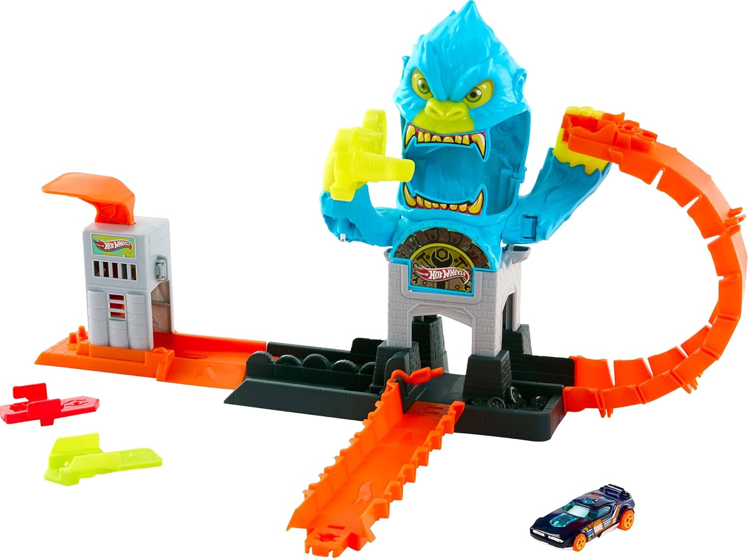 Hot Wheels City Πίστα με Θηρία Gorilla Slam Attack (JHL92) - Fun Planet